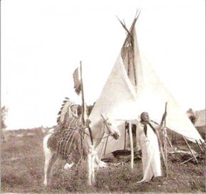 American Indian teepee
