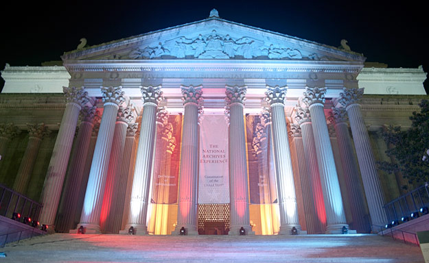 The National Archives Building in Washington D.C.